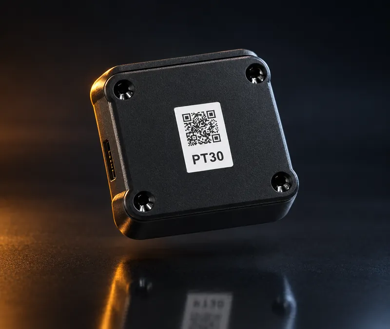 Pacific Track PT30 electronic logging hardware, studio render